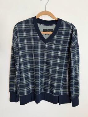 Andrew Marc Men's plaid light weight sweater size medium